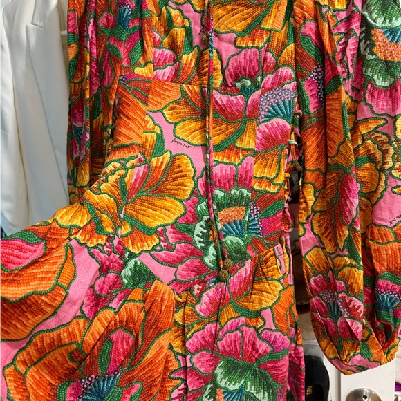 Farm Rio Puff Sleeve Mini Dress - Picture 8 of 9